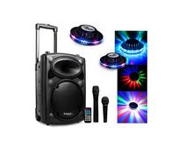 Enceinte PORT8 Active 8" 20cm 400W VHF, USB/SD Bluetooth + 2 Effets OVNI