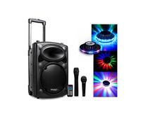 IBIZA SOUND PORT8 - Enceinte sono portable 8"" (20 cm) 400W Bluetooth USB/SD batterie micro sans fil