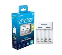 eneloop Basic Chargeur USB, pour 2 ou 4 Piles Rechargeables AA/AAA, 10h de Temps de Charge, 6 Fonctions de sécurité