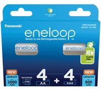 Eneloop Combipack BK-KJMCDE44E 4x Aa +4x AAA Eneloop Cellules