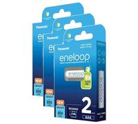 Eneloop Lot de 3 x 2 Piles Rechargeables Micro AAA 800mAh Ni-MH
