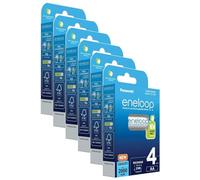 Eneloop Lot de 6 x 4 Piles Rechargeables Ni-MH Mignon AA 2000mAh