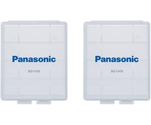 Eneloop Panasonic BQ-CASE2SA Lot de 2 boîtiers de Rangement pour Piles 4AA ou 5AAA