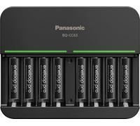 Eneloop Panasonic K-KJ63K3A8BA Advanced Pro Batterie Rechargeable 8 Positions Chargeur Rapide 6 Heures avec 8 voyants de Charge LED avec 8 Piles AAA Pro