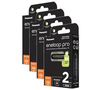 Eneloop Pro Lot de 4 x 2 Piles Rechargeables Micro 930mAh AAA Ni-MH