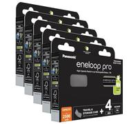 Pile rechargeable LR6 (aa) NiMH Panasonic eneloop pro HR06 +Box 2500 mAh 1.2 v 4 pc(s)
