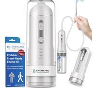 ENEMAPRO - Kit de lavement électrique et de douche pour soulager la constipation et nettoyer le côlon | Rechargeable USB-C de 200 ml | Buse en silicone souple | Utilisation debout ou assise | Prêt à