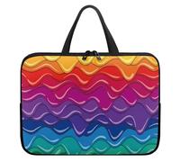 ENEN 3D Colorée Sacoche pour Ordinateur Portable Porte-Documents, Sacs à Main Imperméable, Sac D'ordinateur Portable pour 10-17'' Ordinateur Portable (12’’,E)