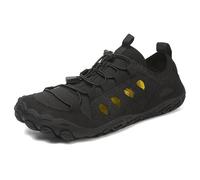 ENEN Barefoot Shoes Respirant Séchage Rapide, Chaussures Aquatiques Homme Femme 36-47 EU, Chaussures Pieds Nus avec Creux, Chaussette Piscine Antidérapant (Noir,39)