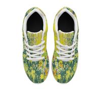 ENEN Baskets Homme Femme 36-46 Imprimé Aquarelle (Vert Jaune,45)