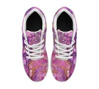 ENEN Baskets Homme Femme 36-46 Imprimé Marbré (Violet 1,43)