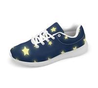 ENEN Baskets Homme Femme Respirantes 36-46 Étoiles (Jaune,44)