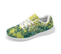 ENEN Baskets Homme Femme Respirantes 36-46 Imprimé Graffiti (Vert,43)