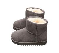 ENEN Bottes de Neige Enfant pour Fille et Garçon, Bottines d'hiver Antidérapant Chaussures Chaud Doublé Bottines pour Extérieur