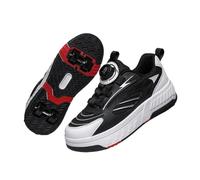 ENEN Chaussure a Roulette, Chaussures a roulettes Retractable Garçons, Basket Roulette pour Enfant Fille, Roller 4 Roues Déformable Adolescents pour Intérieur Extérieur