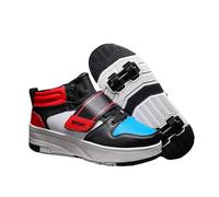 ENEN Chaussure a Roulette Mode Fille, Chaussures a roulettes Retractable Garçons, Basket Roulette Enfant, Roller 4 Roues Déformable Adolescents pour Intérieur Extérieur