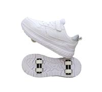 ENEN Chaussure a Roulette Mode Fille, Style de Rue Chaussures a roulettes Retractable Garçons, Basket Roulette Enfant, Roller 4 Roues Déformable Adolescents pour Intérieur Extérieur