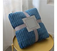 ENEN Couette en Microfibre Couverture Polaire Plaid Couvre-lit Polaire Doux pour Canapé lit Fauteuil pour Adultes et Enfants,Libre Masque Yeux (100x150cm,Bleu Ciel)