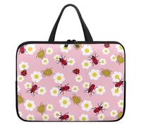 ENEN Impression 3D Sacoche pour Ordinateur Portable Porte-Documents, Sacs À Main Imperméable, Sac D'ordinateur Portable pour 10-17'' Ordinateur Portable (15’’,Coccinelle)