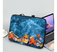 ENEN Impression de Plage Sacoche pour Ordinateur Portable Porte-Documents Sacs À Main, Sac D'ordinateur Portable pour 13 "15.6" Ordinateur Portable Sac de Travail (13 Pouce,Étoile)