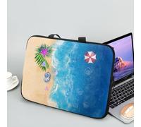 ENEN Impression de Plage Sacoche pour Ordinateur Portable Porte-Documents Sacs À Main, Sac D'ordinateur Portable pour 13 "15.6" Ordinateur Portable Sac de Travail (12 Pouce,Méduse)