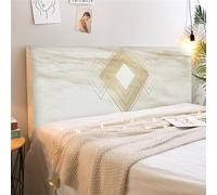 ENEN Mode Universelle Housse de Tête de Lit Extensible Couverture de Tête de Lit Anti-Poussière Protecteur Antipoussière pour Lits Simples Doubles King Size (160cm,Losange en marbre)