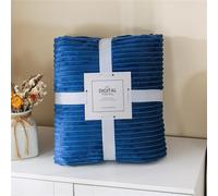 ENEN Plaid Couverture Polaire Doux et Chaude - Couverture de Lit et Jeté de Canapé Flanelle Chambre Sofa,Plaid Personnalisé Couverture Douce et Duveteuse (130 * 150CM,Bleu Roi)