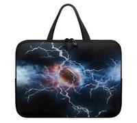 ENEN Sacoche pour Ordinateur Impression 3D Football, Portable Porte-Documents Sacs à Main Imperméable, Sac D'ordinateur Portable pour 10-17 Pouce Ordinateur (Rugby 2,15’’)