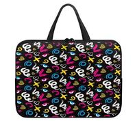 ENEN Sacoche pour Ordinateur Imprimé Graffiti, Portable Porte-Documents Sacs à Main Imperméable, Sac D'ordinateur Portable pour 10-17'' Ordinateur Portable (12’’,E)