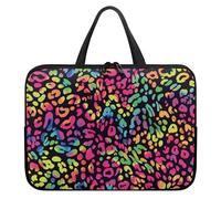 ENEN Sacoche pour Ordinateur Imprimés Léopards, Portable Porte-Documents Sacs à Main Imperméable, Sac D'ordinateur Portable pour 10-17'' Ordinateur Portable (13’’,Laser)