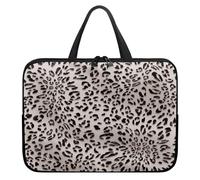 ENEN Sacoche pour Ordinateur Imprimés Léopards, Portable Porte-Documents Sacs à Main Imperméable, Sac D'ordinateur Portable pour 10-17'' Ordinateur Portable (17’’,Gris)