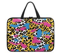 ENEN Sacoche pour Ordinateur Imprimés Léopards, Portable Porte-Documents Sacs à Main Imperméable, Sac D'ordinateur Portable pour 10-17'' Ordinateur Portable (17’’,Jaune)