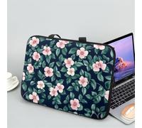 ENEN Sacoche pour Ordinateur Portable Porte-Documents Sacs À Main, 3D Fleurs élégantes Sac D'ordinateur Portable pour Ordinateur Portable Sac de Travail (10 Pouce,Vert)