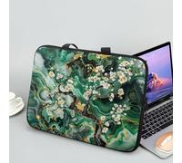 ENEN Sacoche pour Ordinateur Portable Porte-Documents Sacs À Main, 3D Marbre Sac D'ordinateur Portable pour Ordinateur Portable Sac de Travail (15 Pouce,Fleur)