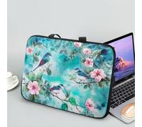 ENEN Sacoche pour Ordinateur Portable Porte-Documents Sacs À Main, 3D Oiseau Sac D'ordinateur Portable pour Ordinateur Portable Sac de Travail (17 Pouce,Bleu)