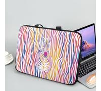 ENEN Sacoche pour Ordinateur Portable Porte-Documents Sacs À Main, 3D zèbre Sac D'ordinateur Portable pour Ordinateur Portable Sac de Travail (15 Pouce,Rose)