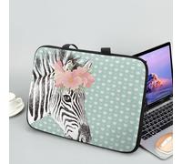 ENEN Sacoche pour Ordinateur Portable Porte-Documents Sacs À Main, 3D Zèbre Sac D'ordinateur Portable pour Ordinateur Portable Sac de Travail (15 Pouce,Bleu)