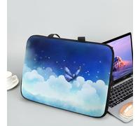 ENEN Sacoche pour Ordinateur Portable Porte-Documents Sacs À Main, Impression de Animal Sac D'ordinateur Portable pour Ordinateur Portable Sac de Travail (17 Pouce,Papillon)