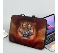 ENEN Sacoche pour Ordinateur Portable Porte-Documents Sacs À Main, Impression de Animal Sac D'ordinateur Portable pour Ordinateur Portable Sac de Travail (10 Pouce,Tigre)