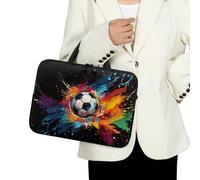 ENEN Sacoche pour Ordinateur Portable Porte-Documents Sacs À Main, Impression de Football Sac D'ordinateur Portable pour Ordinateur Portable Sac de Travail (15 Pouce,Multicolore)