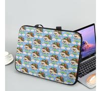 ENEN Sacoche pour Ordinateur Portable Porte-Documents Sacs À Main, Impression de Hérisson Sac D'ordinateur Portable pour Ordinateur Portable Sac de Travail (12 Pouce,Arc-en-Ciel)