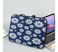 ENEN Sacoche pour Ordinateur Portable Porte-Documents Sacs À Main, Impression de Mandalas Sac D'ordinateur Portable pour 13 "15.6" Ordinateur Portable Sac de Travail (13 Pouce,Bleu Marine)