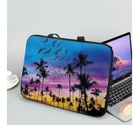 ENEN Sacoche pour Ordinateur Portable Porte-Documents Sacs À Main, Impression de Plage Sac D'ordinateur Portable pour 13 "15.6" Ordinateur Portable Sac de Travail (Cocotier,13 Pouce)