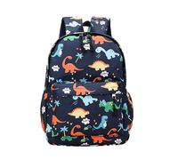 ENEN Sacs à dos pour Enfant, Cartable pour Garçons et Filles Ados Mignon Réglable Sac à livres Impression de Dinosaure Cadeau Rentrée Scolaire Cadeau Rentrée Scolaire Étudiant Voyage (bleu marine)