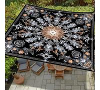 ENEN Sonnensegel Wasserdicht Quadrat Sonnensegel Balkon Sonnenschutz Schutz Windschutz Schattennetz Camping Reißfest Wetterfest für Garten Terrasse (Geheimnisvolles Schwarz,2x2m)