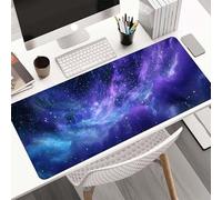 ENEN Tapis de Souris d'Ordinateur, 3D Ciel Étoilé Mouse Pad Antidérapant, Base en Caoutchouc, Glissement Facile, Grand Tapis de Bureau pour Domicile, Bureau (Galaxie,400 * 800 * 3mm)