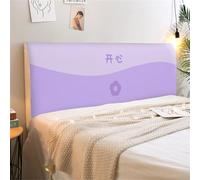ENEN Universelle Housse de Tête de Lit Extensible Mode Couverture de Tête de Lit Anti-Poussière Protecteur Antipoussière pour Lits Simples Doubles King Size (160cm,Violet)