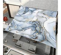 ENEN Voile d'Ombrage Imperméable Carré, Modèle de Marbre 3D Toile Ombrage Exterieur Toile Pergola Protection des Rayons UV, Toile Ombrage pour Plein Air Jardin Terrasse (Gris doré,1,5x1,5m)