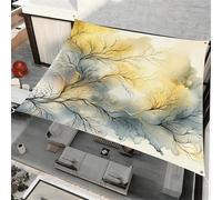 ENEN Voile d'Ombrage Imperméable Carré, Modèle de Marbre 3D Toile Ombrage Exterieur Toile Pergola Protection des Rayons UV, Toile Ombrage pour Plein Air Jardin Terrasse (Couleur de l'encre,2x2,4m)