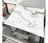 ENEN Voile d'Ombrage Imperméable Carré, Modèle de Marbre 3D Toile Ombrage Exterieur Toile Pergola Protection des Rayons UV, Toile Ombrage pour Plein Air Jardin Terrasse (Gris Blanc,1,8x1,8m)